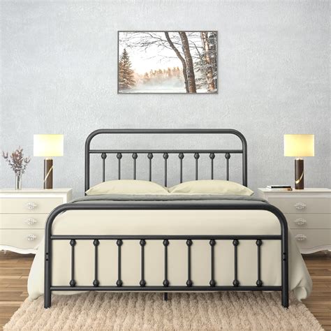 used metal bed frame for twin slats no box spring|18 inch high bed frame.